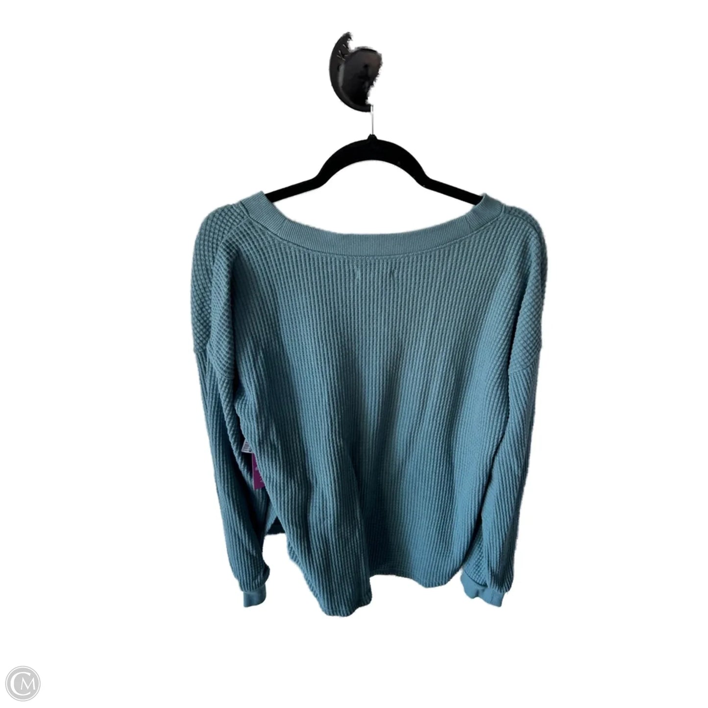 Top Long Sleeve By Madewell In Blue, Size: S