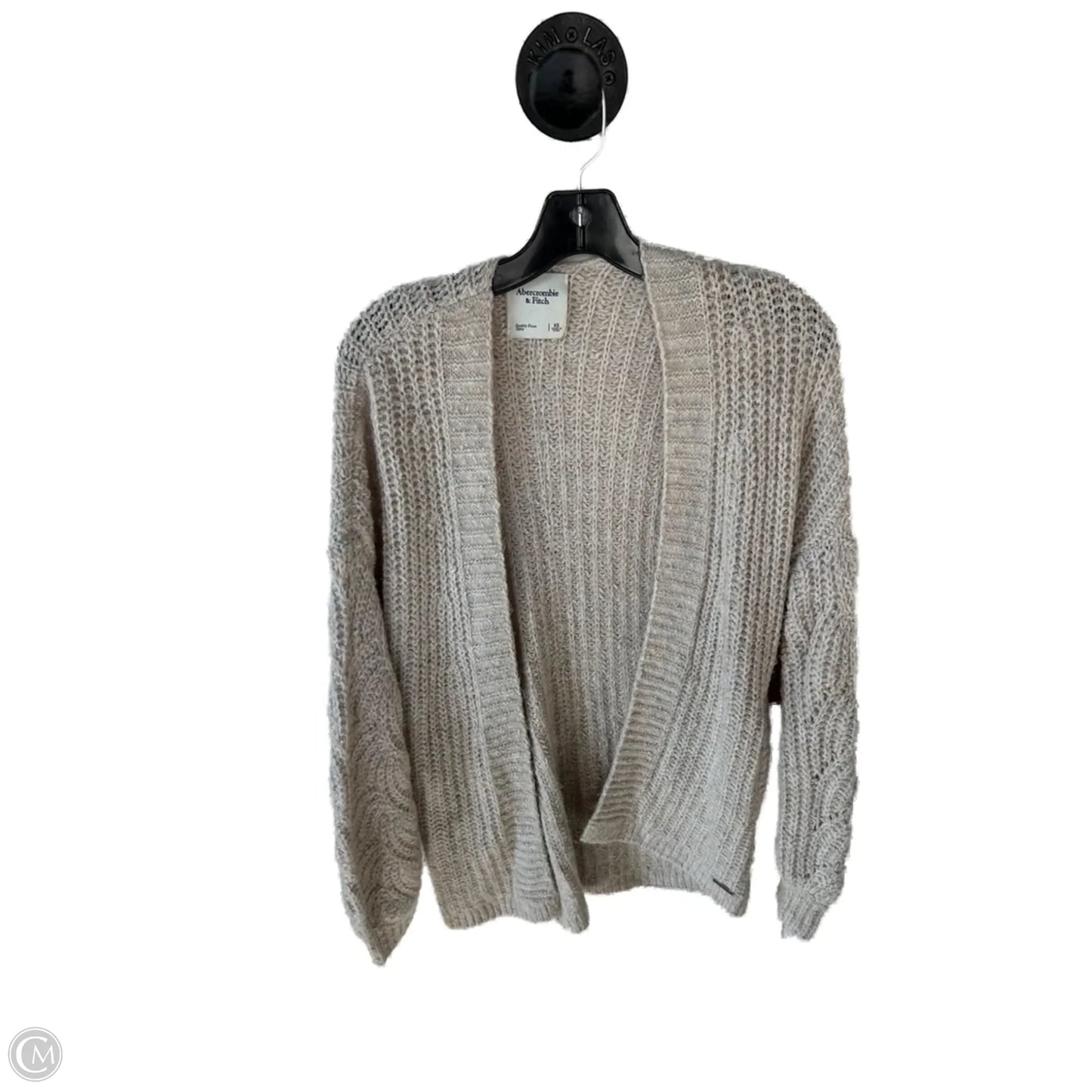 Sweater Cardigan By Abercrombie And Fitch In Cream, Size: Xs