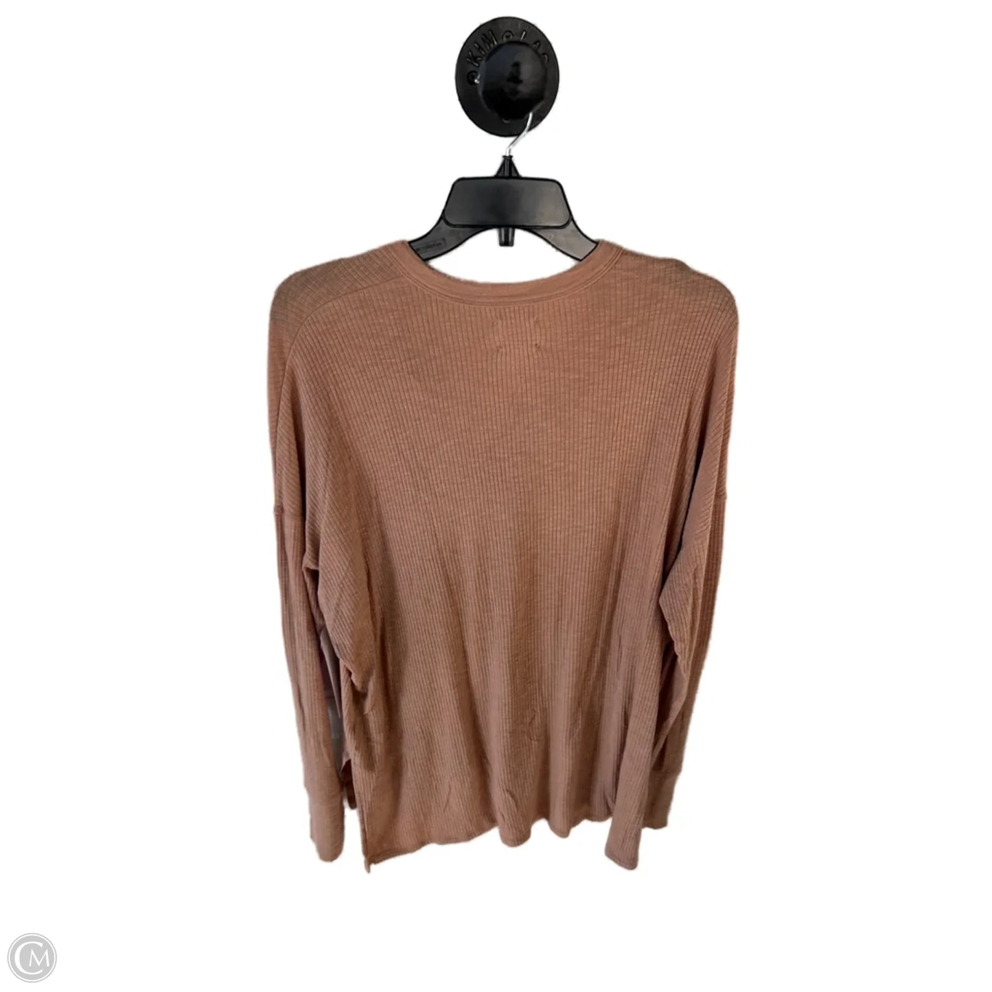 Top Long Sleeve By Offline By Aerie In Brown, Size: S