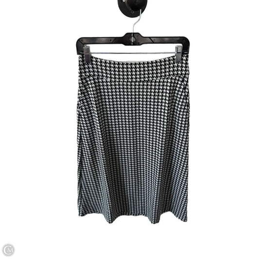 Skirt Midi By Cabi In Black & White, Size: 4
