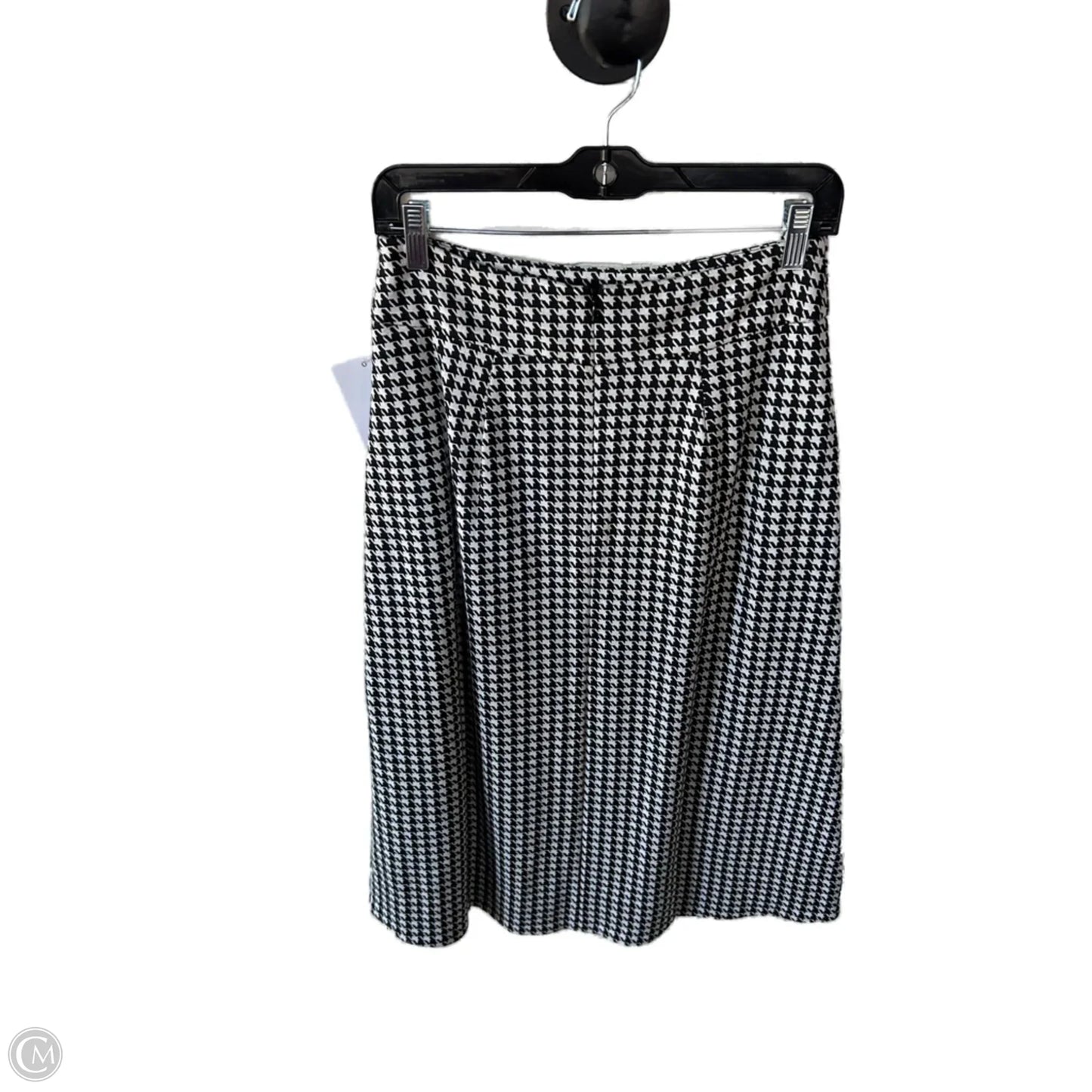 Skirt Midi By Cabi In Black & White, Size: 4