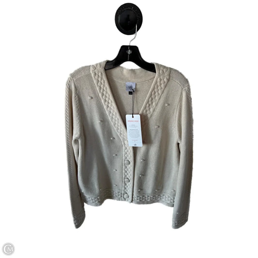 Sweater Cardigan By Cabi In Cream, Size: M