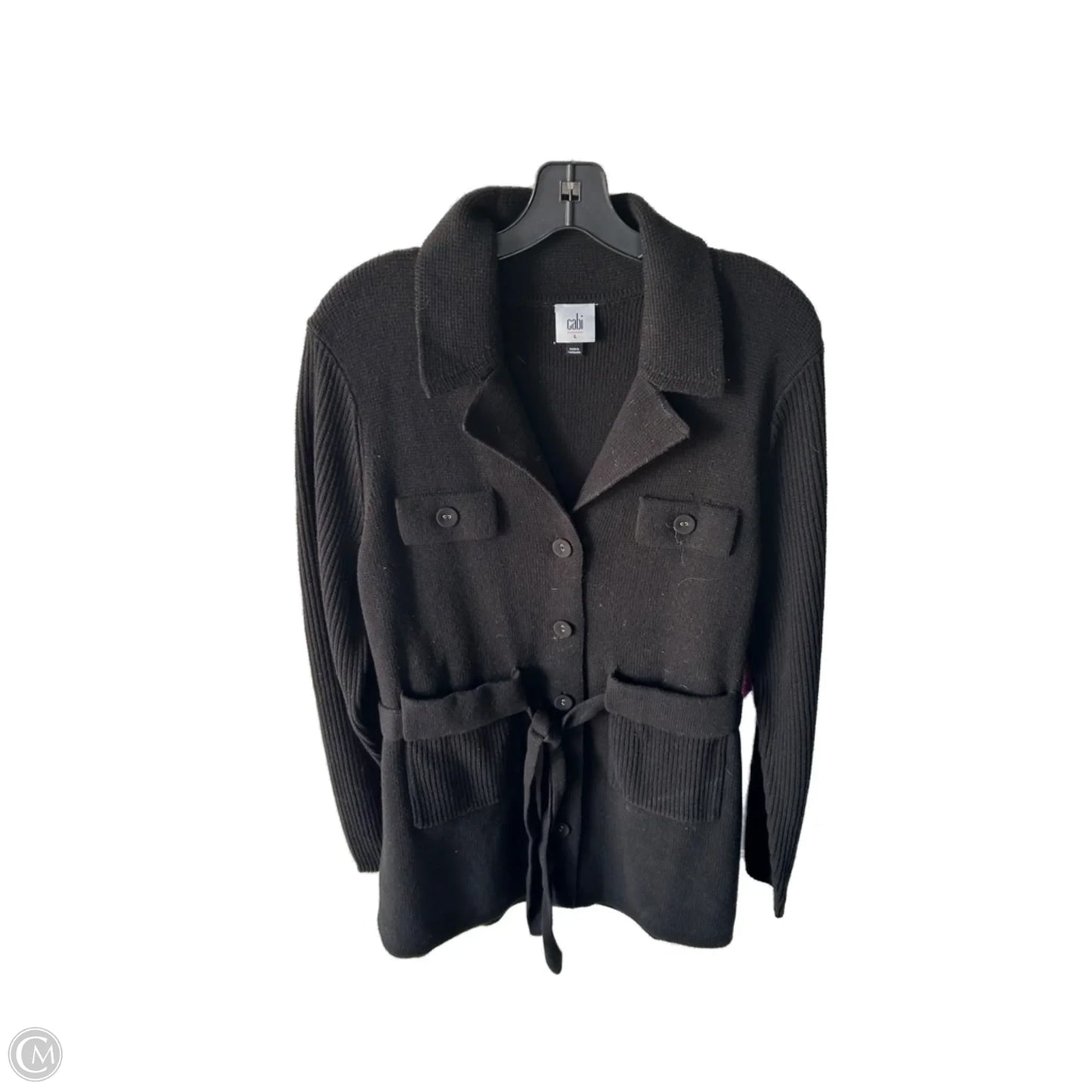 Sweater Cardigan By Cabi In Black, Size: L