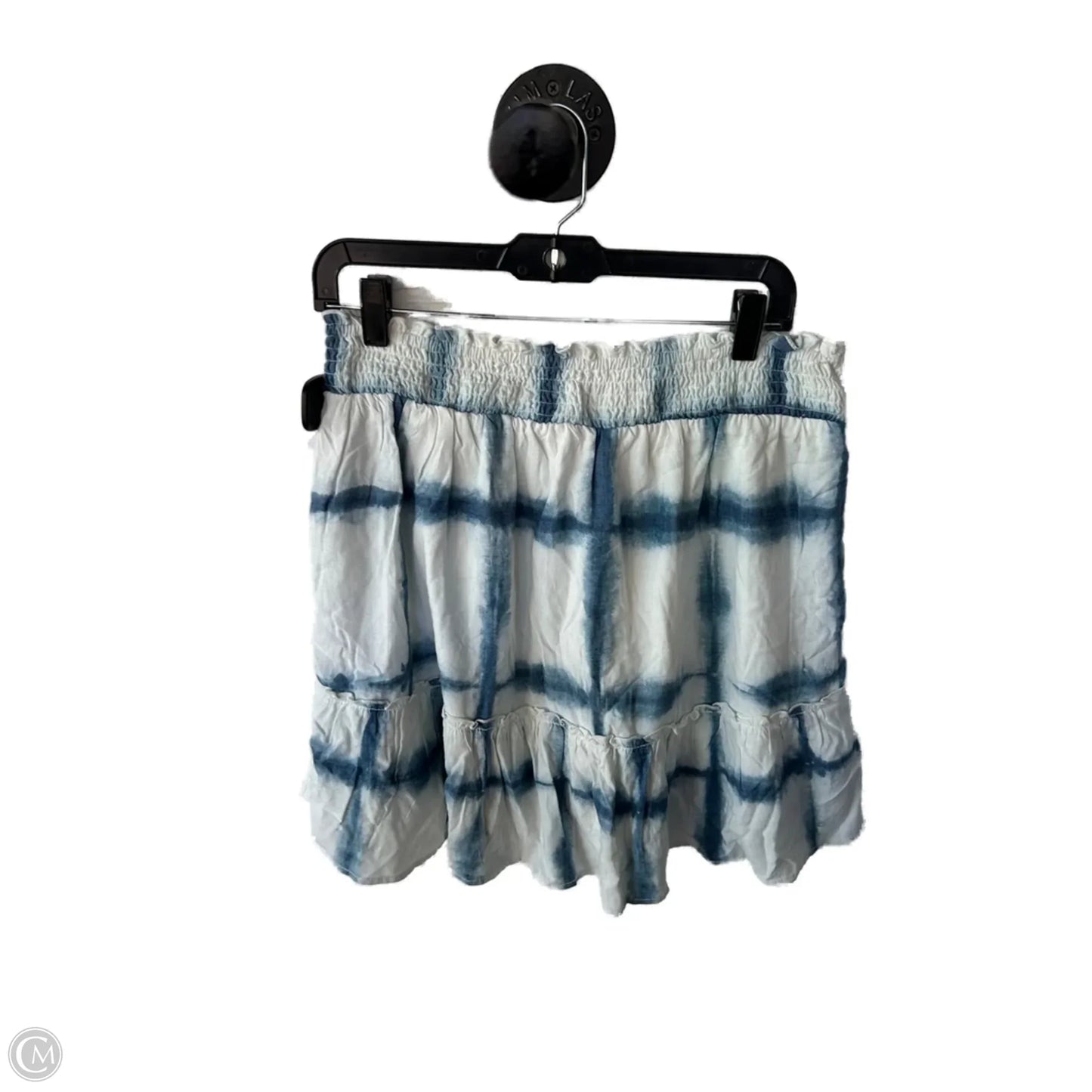 Skirt Mini & Short By Pilcro In Blue & White, Size: 12