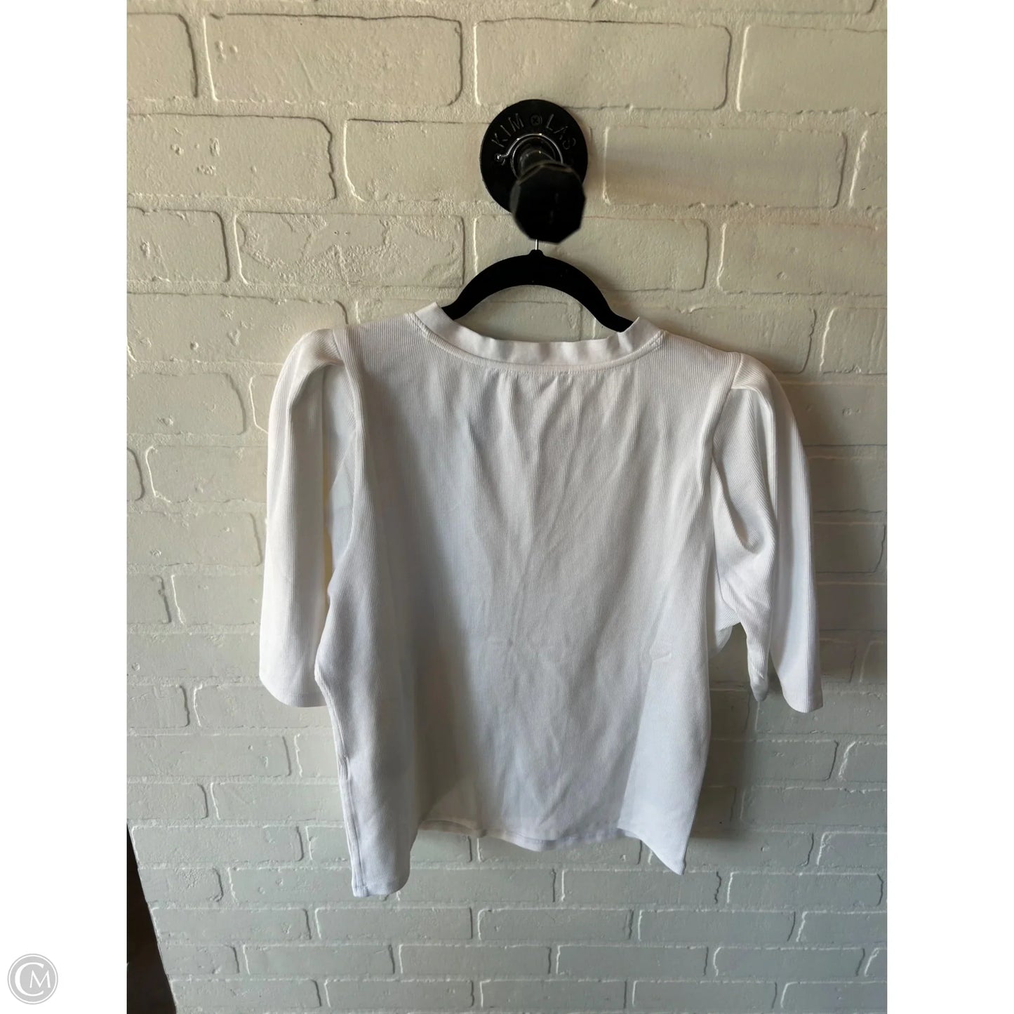 Top Short Sleeve By White House Black Market In White, Size: Xl
