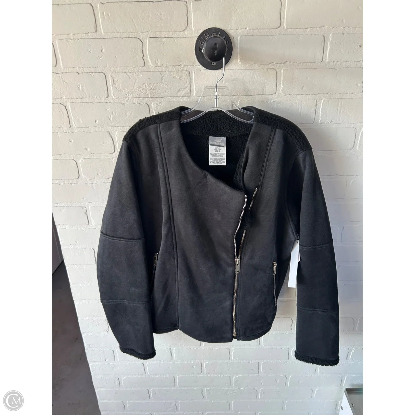 Jacket Moto By New Balance In Black, Size: Xl