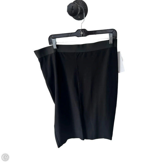 Skirt Midi By Eileen Fisher In Black, Size: 12