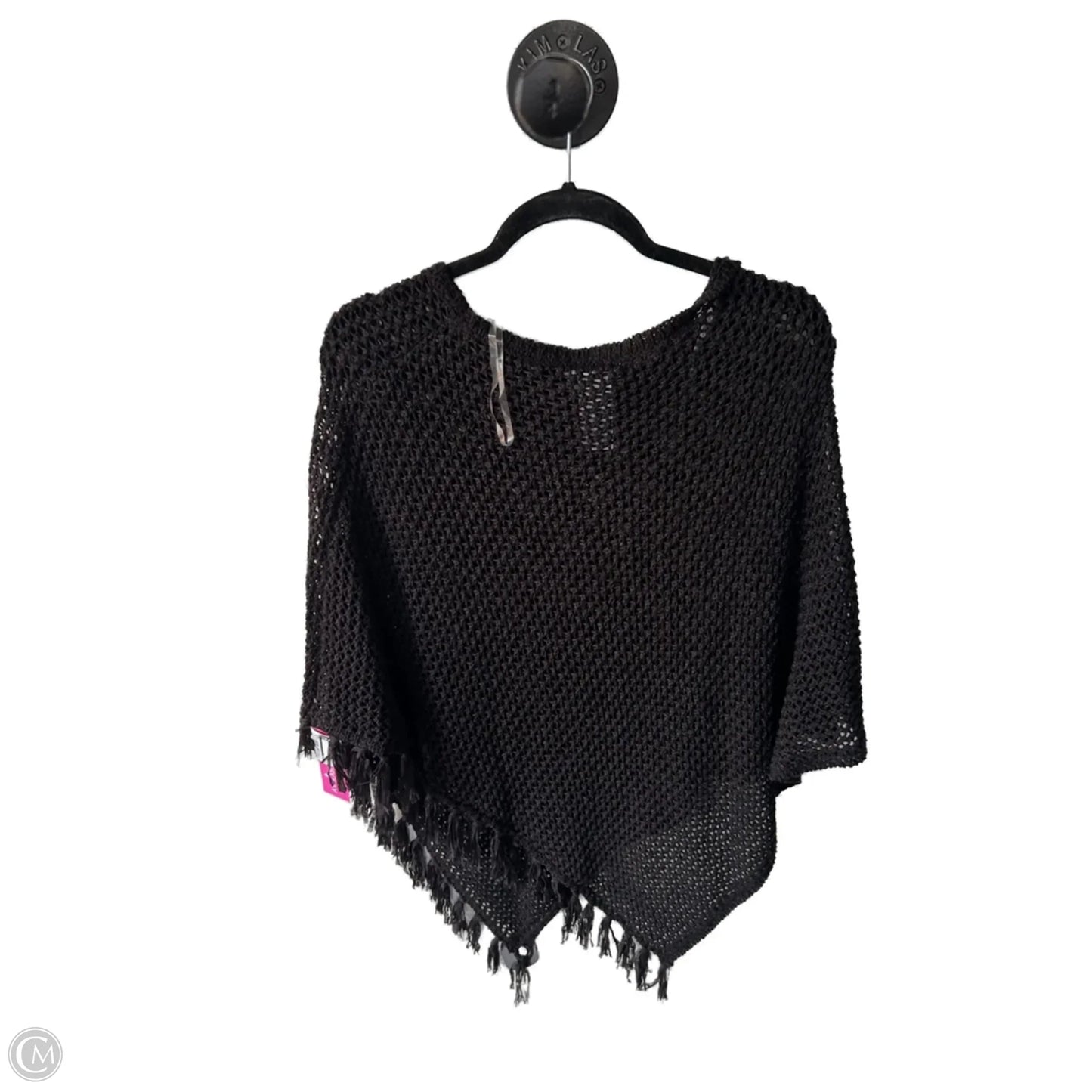 Poncho By Chicos In Black, Size: S