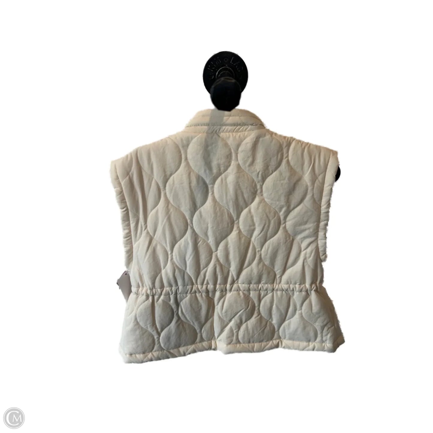 Vest Puffer & Quilted By Sage In Cream, Size: L