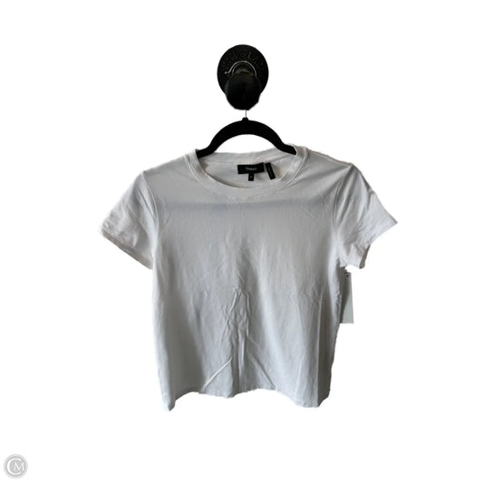 Top Short Sleeve Basic By Theory In White, Size: M