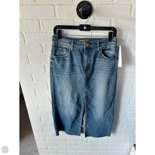 Skirt Midi By Kut In Blue Denim, Size: 0