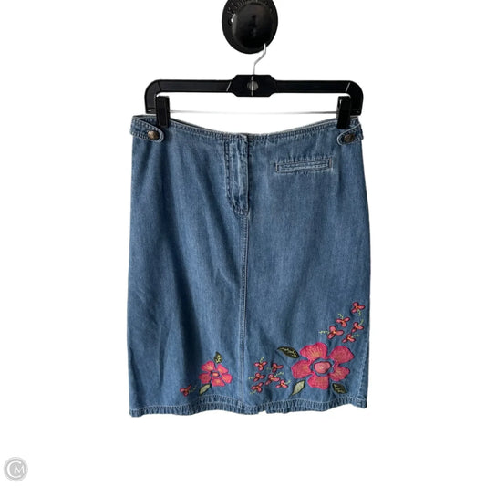 Skirt Midi By J. Jill In Blue Denim, Size: 4