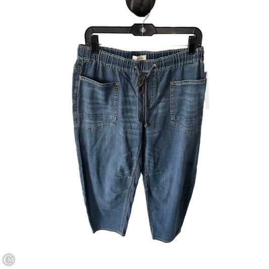Jeans Cropped By Maurices In Blue Denim, Size: 8