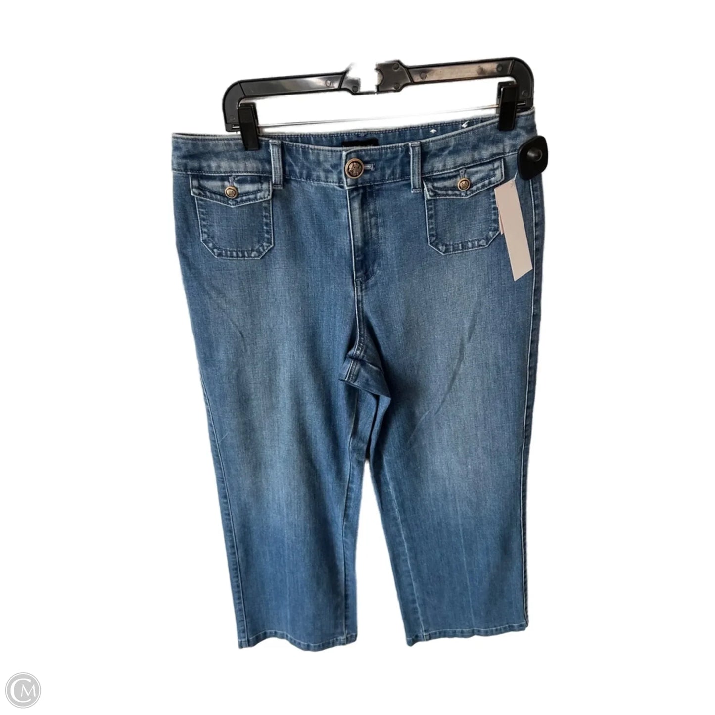 Jeans Wide Leg By Talbots In Blue Denim, Size: 10