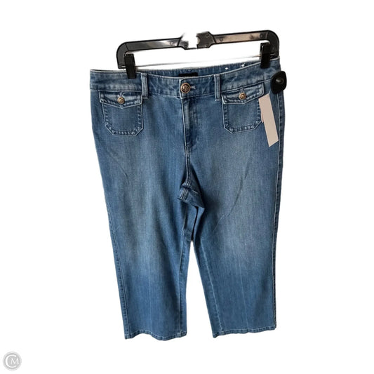Jeans Wide Leg By Talbots In Blue Denim, Size: 10