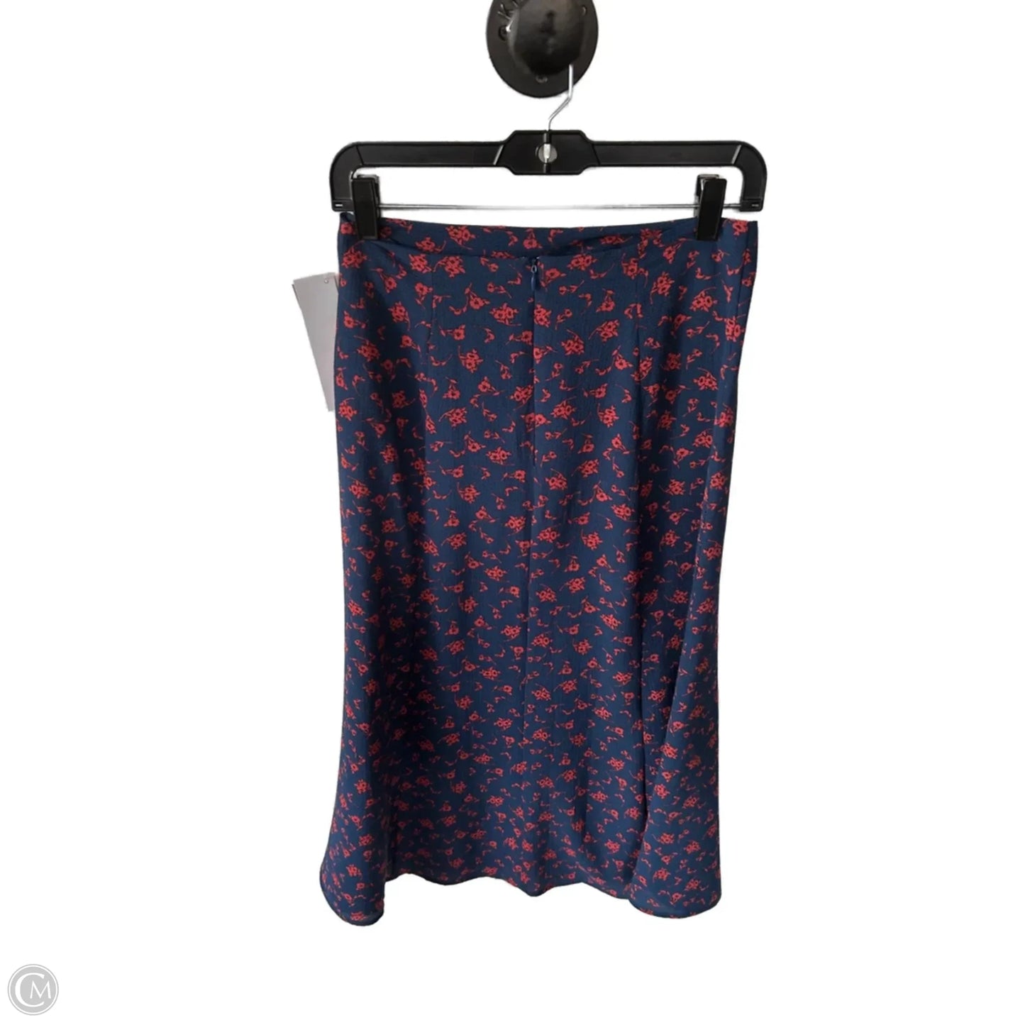 Skirt Midi By Abound In Blue & Red, Size: 8