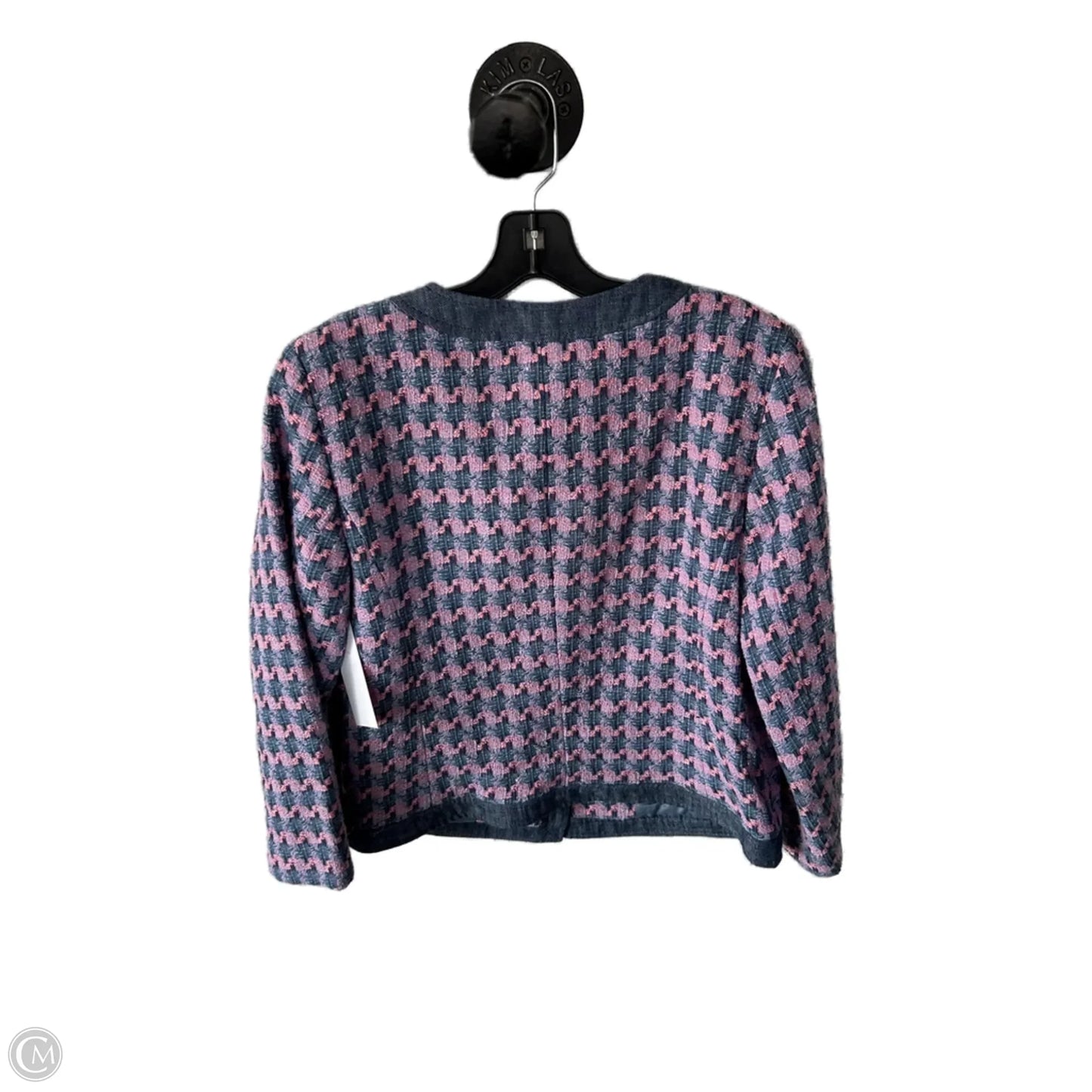 Blazer By Talbots In Blue & Pink, Size: M