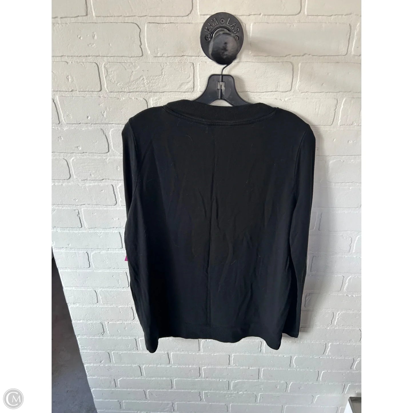 Top Long Sleeve By Banana Republic In Black, Size: M