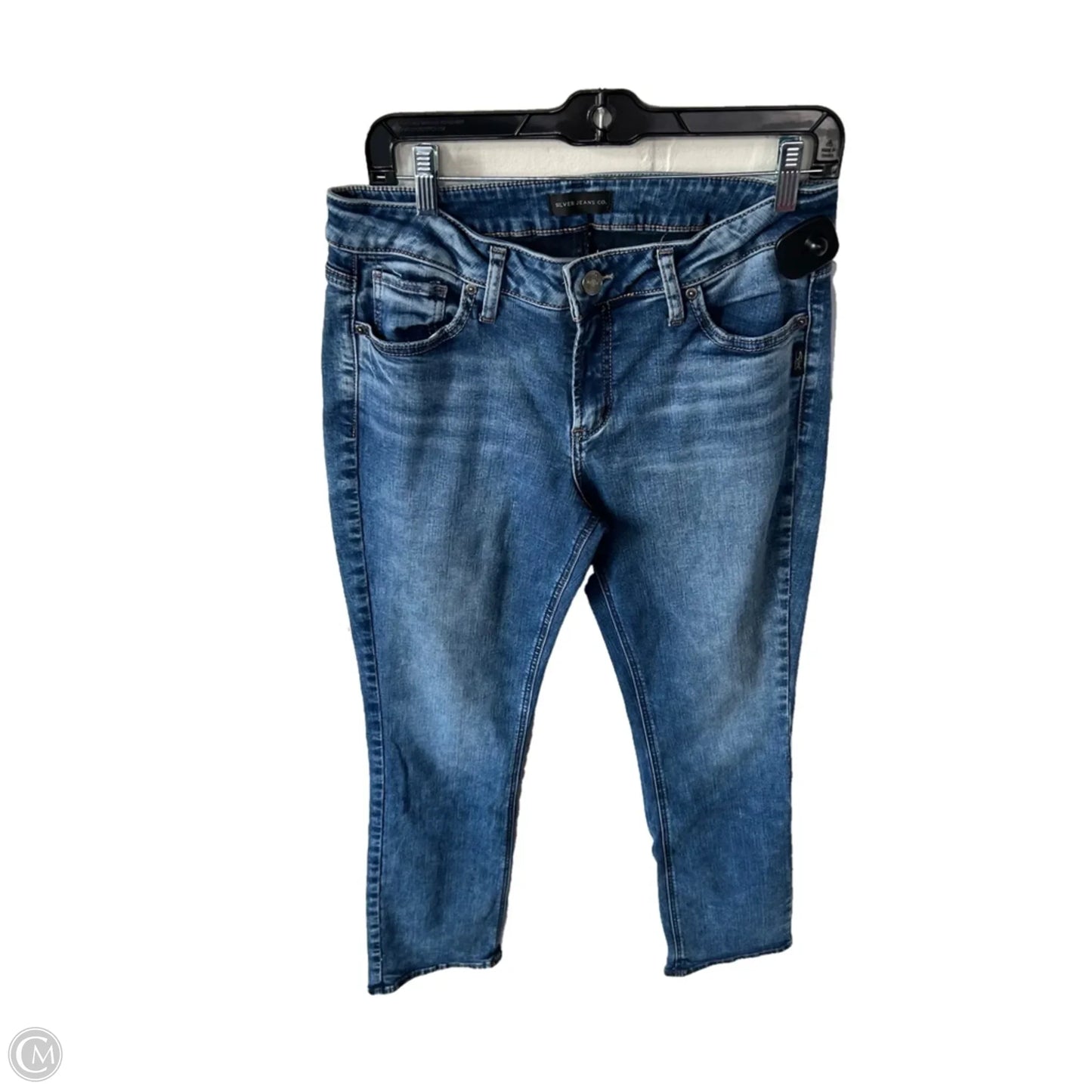Jeans Boot Cut By Silver In Blue Denim, Size: 8