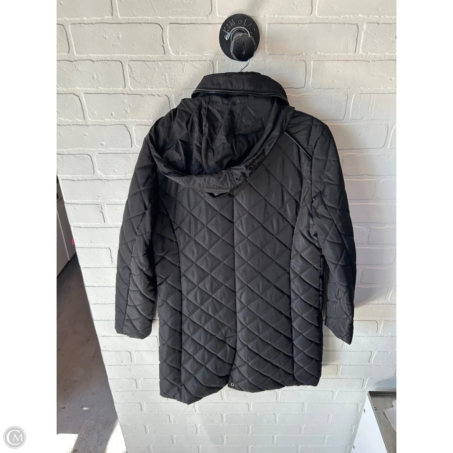 Coat Puffer & Quilted By Lauren By Ralph Lauren In Black, Size: S