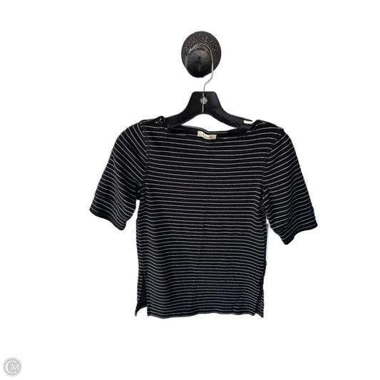 Top Short Sleeve Basic By Madewell In Black & White, Size: S
