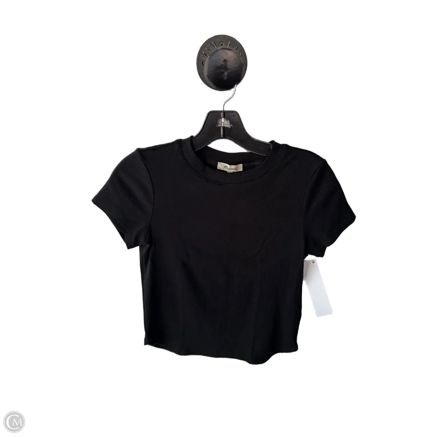 Top Short Sleeve Basic By Madewell In Black, Size: S
