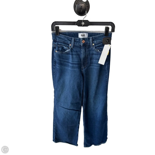 Jeans Flared By Paige In Blue Denim, Size: 2