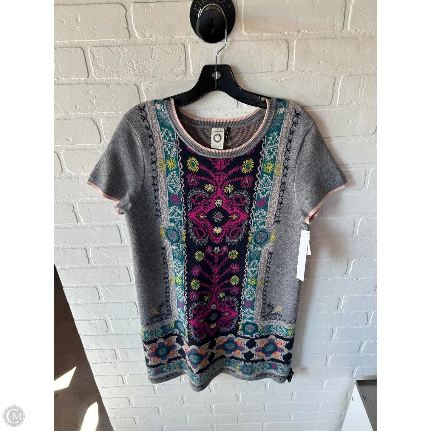 Dress Sweater By Anthropologie In Grey, Size: S