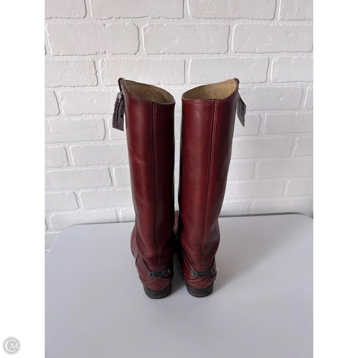 Boots Designer By Frye In Red, Size: 8.5