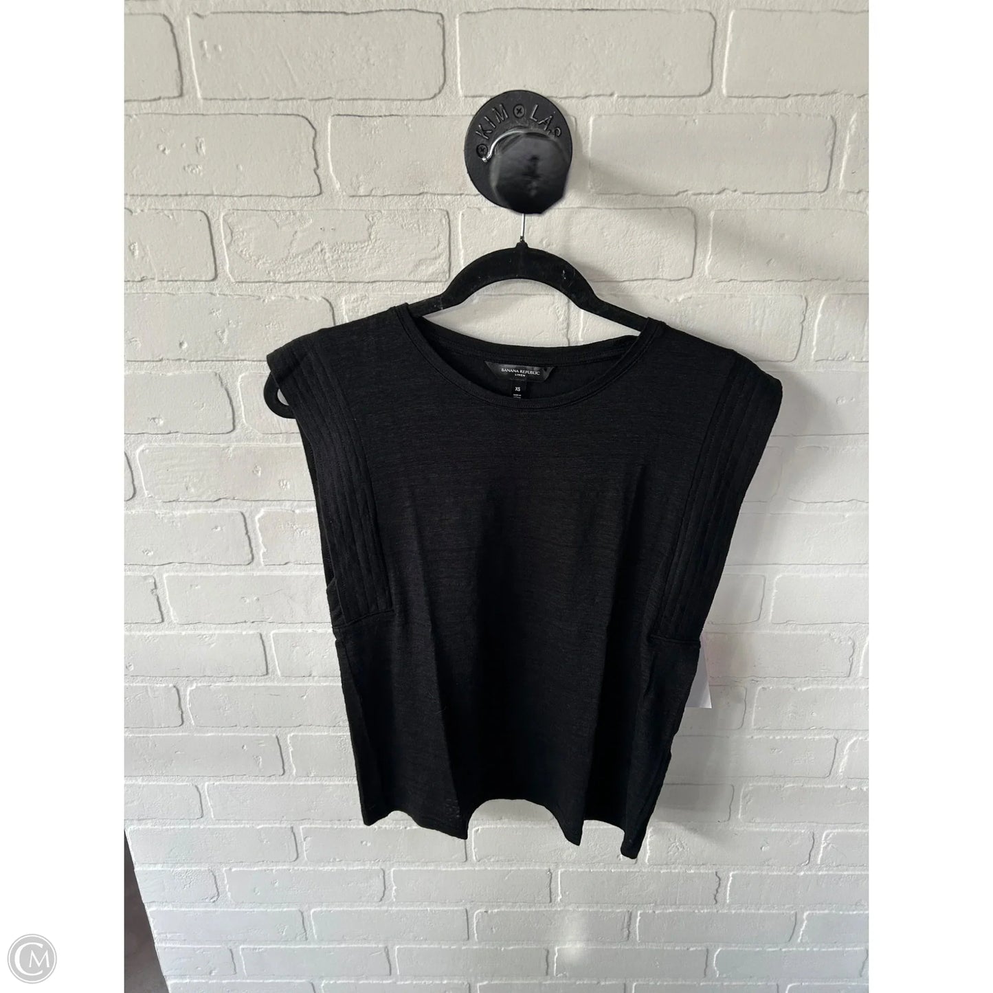 Top Sleeveless Basic By Banana Republic In Black, Size: Xs