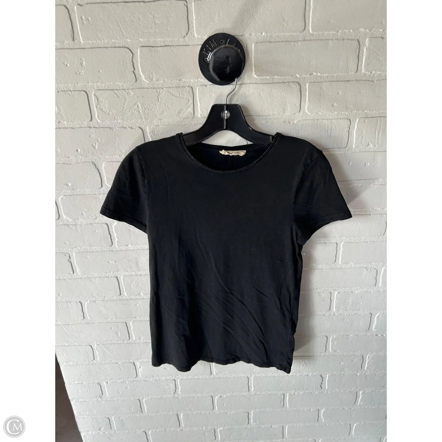 Top Short Sleeve Basic By Madewell In Black, Size: S
