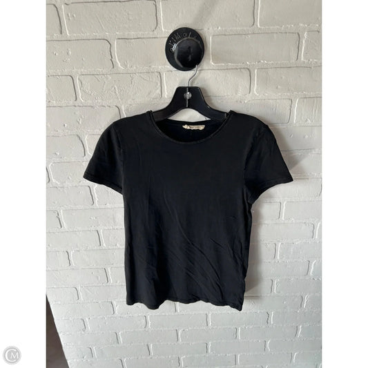 Top Short Sleeve Basic By Madewell In Black, Size: S