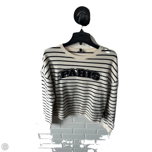 Sweater By Express In Black & Cream, Size: S