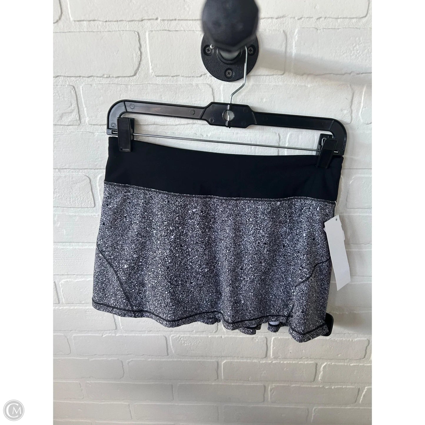 Athletic Skort By Lululemon In Black & White, Size: 4