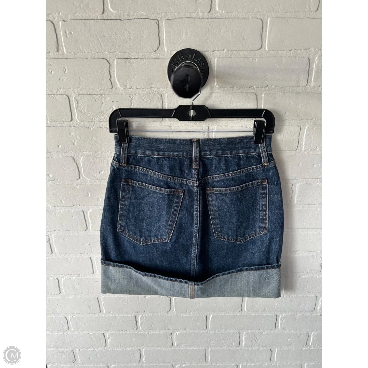 Skirt Mini & Short By Helmut Lang In Blue Denim, Size: 2