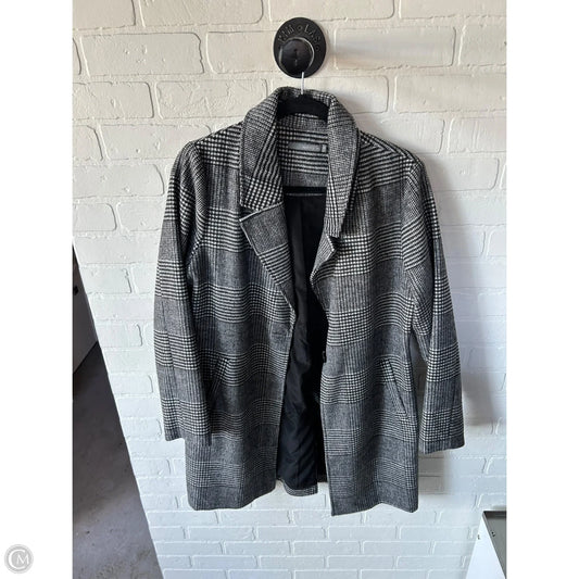 Coat Peacoat By Matty M In Black & White, Size: M