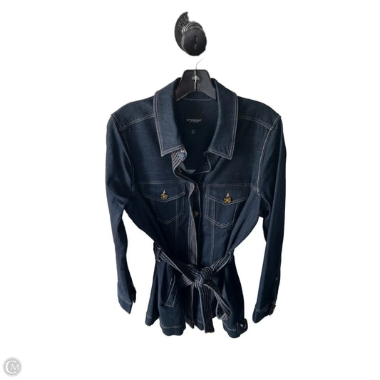 Jacket Other By Liverpool In Blue Denim, Size: M