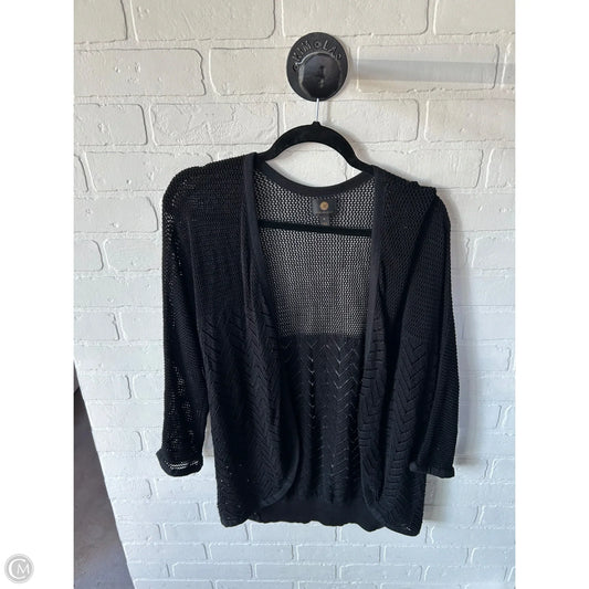 Sweater Cardigan By Jm Collections In Black, Size: Xl