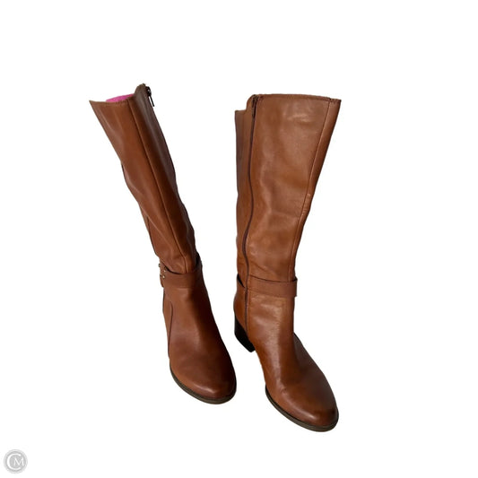 Boots Knee Heels By Naturalizer In Brown, Size: 9