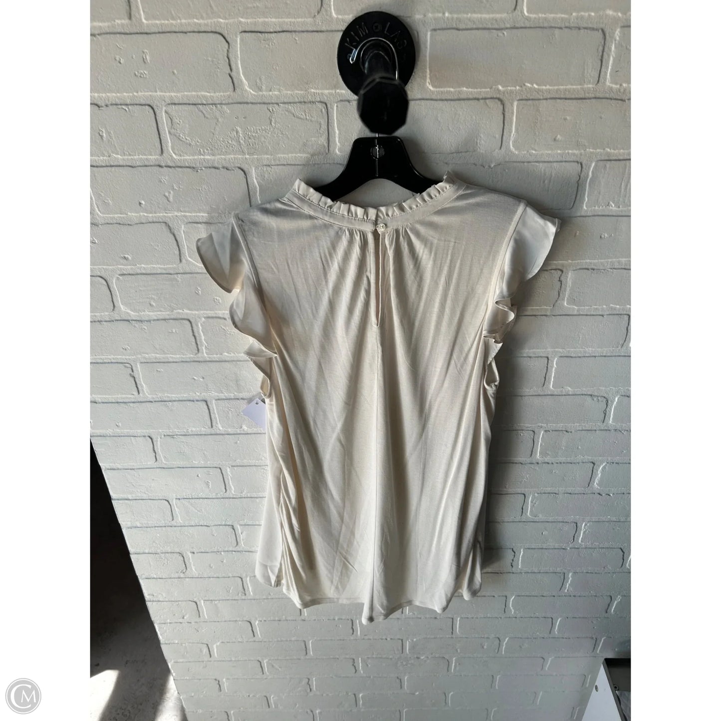 Top Sleeveless By Loft In Cream, Size: L