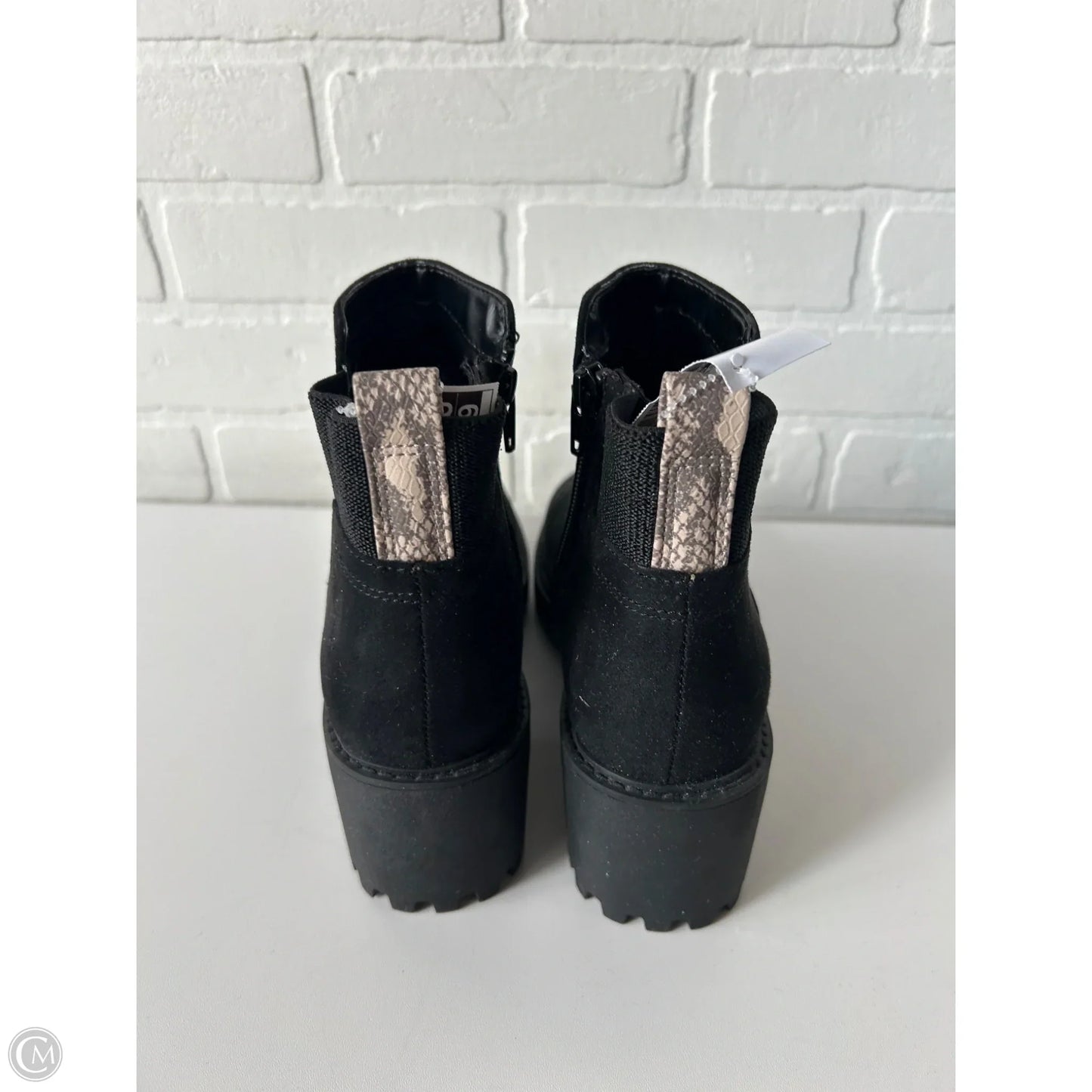 Boots Ankle Heels By Universal Thread In Black, Size: 8