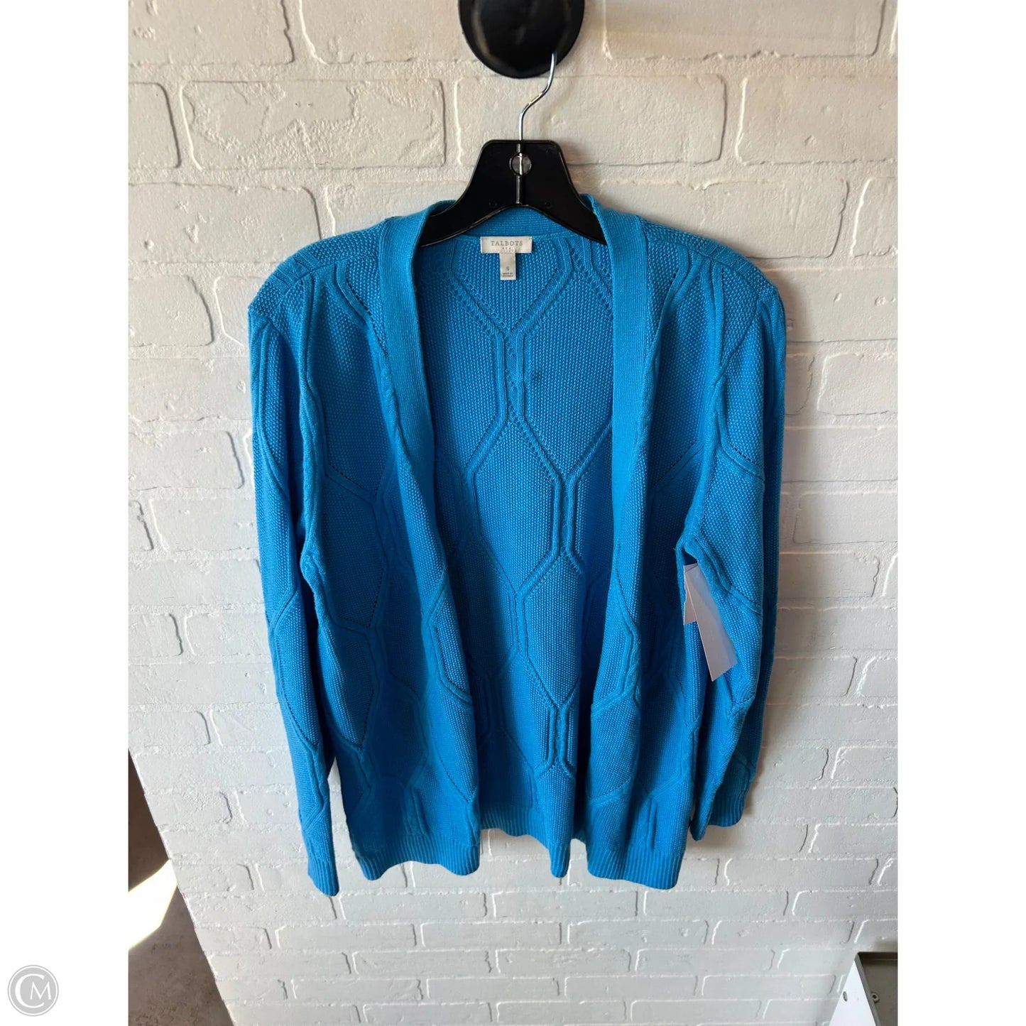 Sweater Cardigan By Talbots In Blue, Size: S