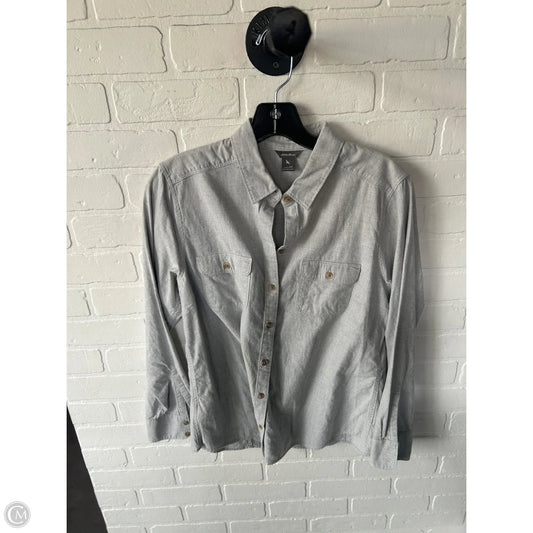 Top Long Sleeve By Eddie Bauer In Grey, Size: M