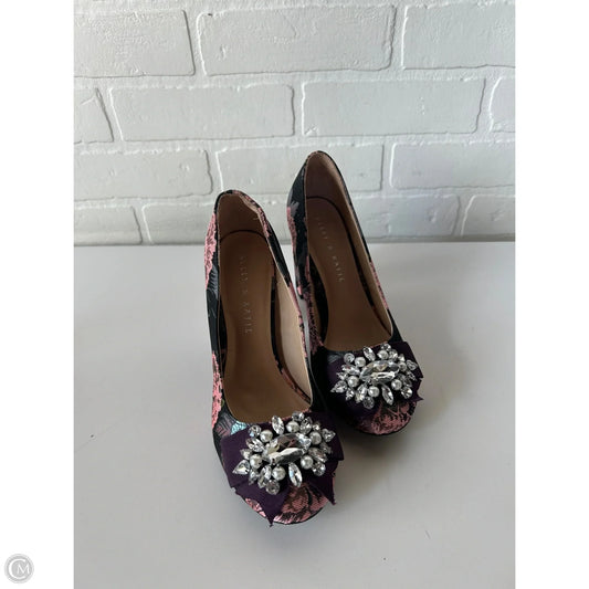 Shoes Heels Block By Kelly And Katie In Black & Pink, Size: 6.5