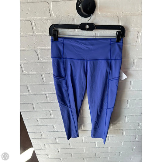 Athletic Capris By Lululemon In Blue, Size: 8