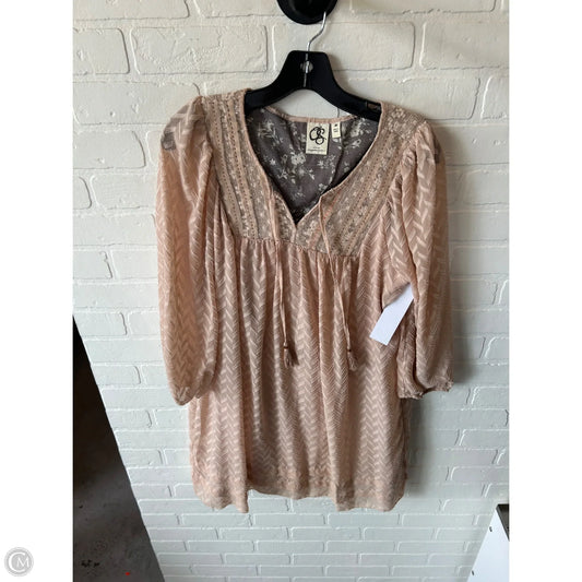 Dress Casual Short By One September In Tan, Size: M