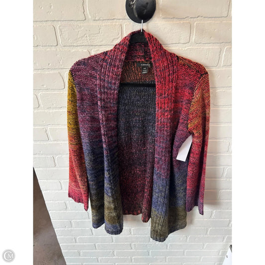 Sweater Cardigan By Cmc In Red & Yellow, Size: S