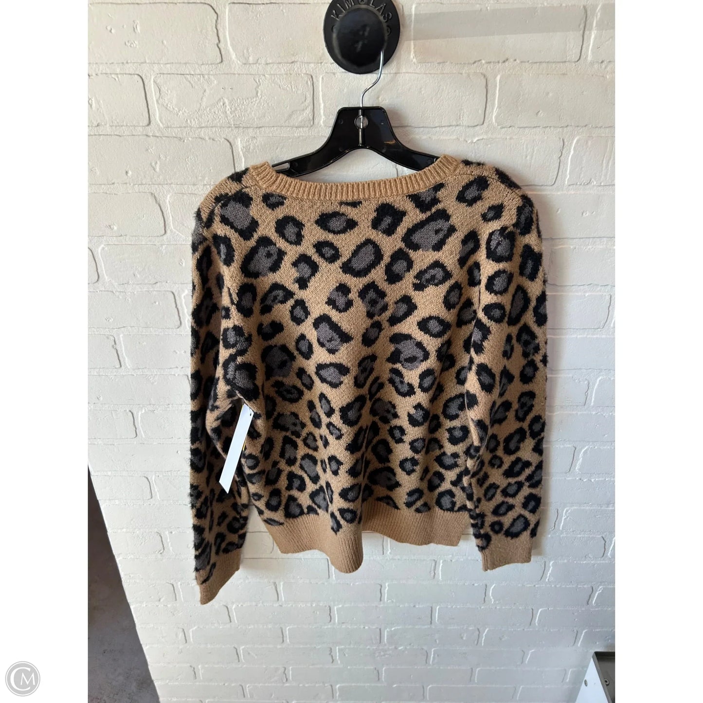 Sweater By 89th And Madison In Black & Tan, Size: Xl