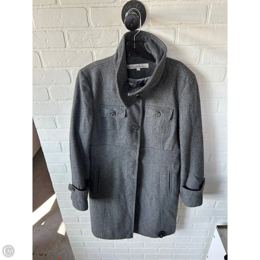 Coat Wool By Kenneth Cole In Grey, Size: L