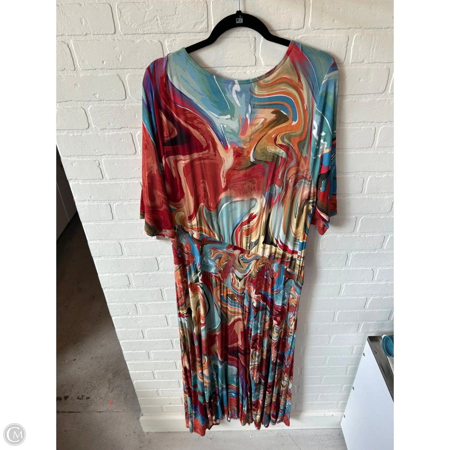 Dress Casual Maxi By Soft Surroundings In Orange & Red, Size: 2x